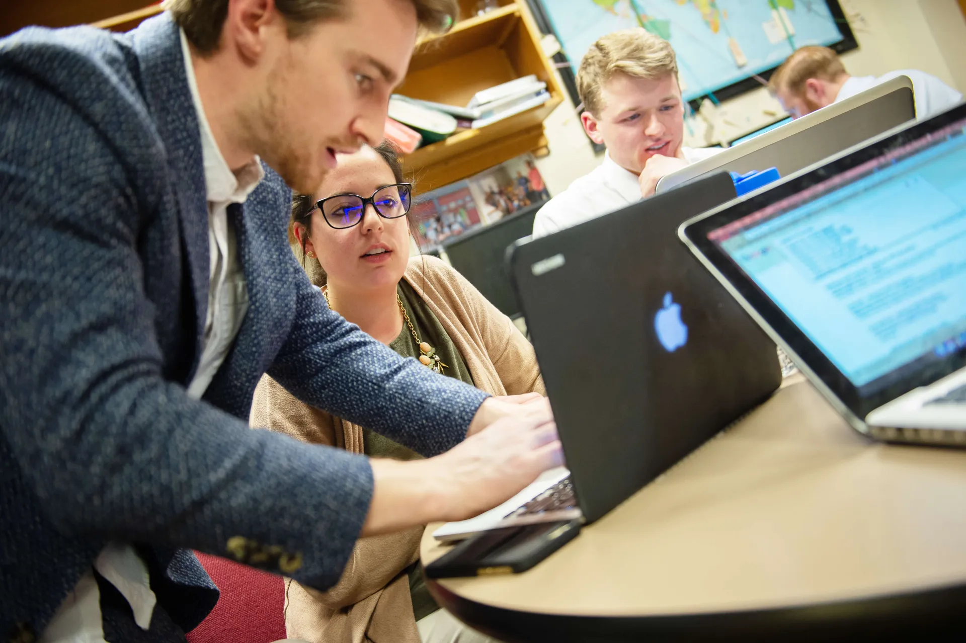 GSB students studying