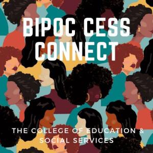 Graphic of multiple heads with text that says BIPOP CESS Connect.