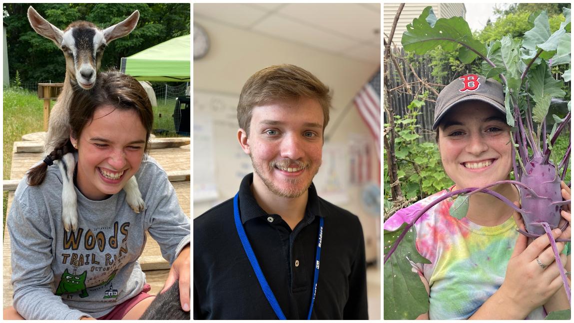 Noyce Scholars Laurel Marshia, Aidan McAuliffe, and Michelle O'Donnell