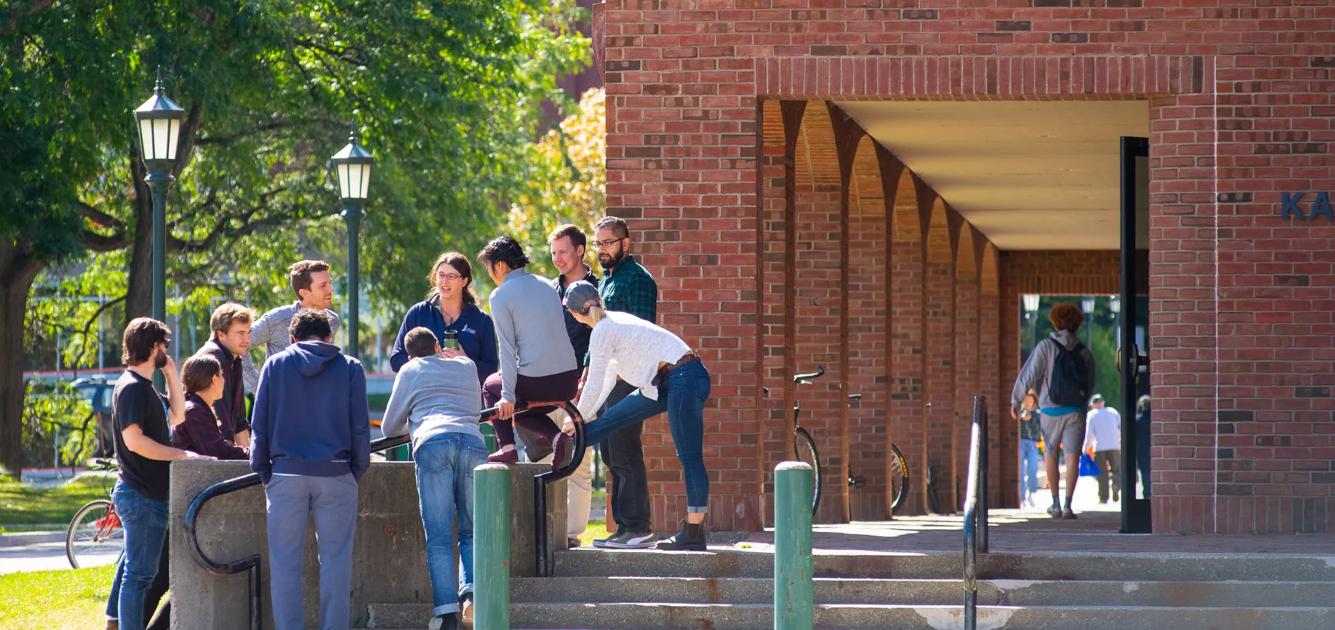 Students outside GSB