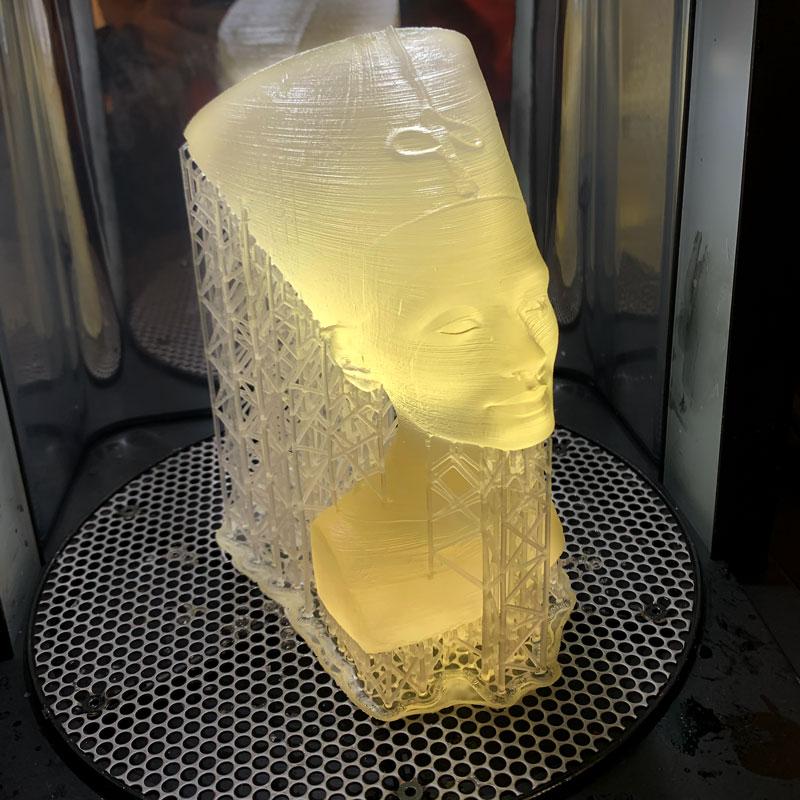 #D printed bust of Nefertiti