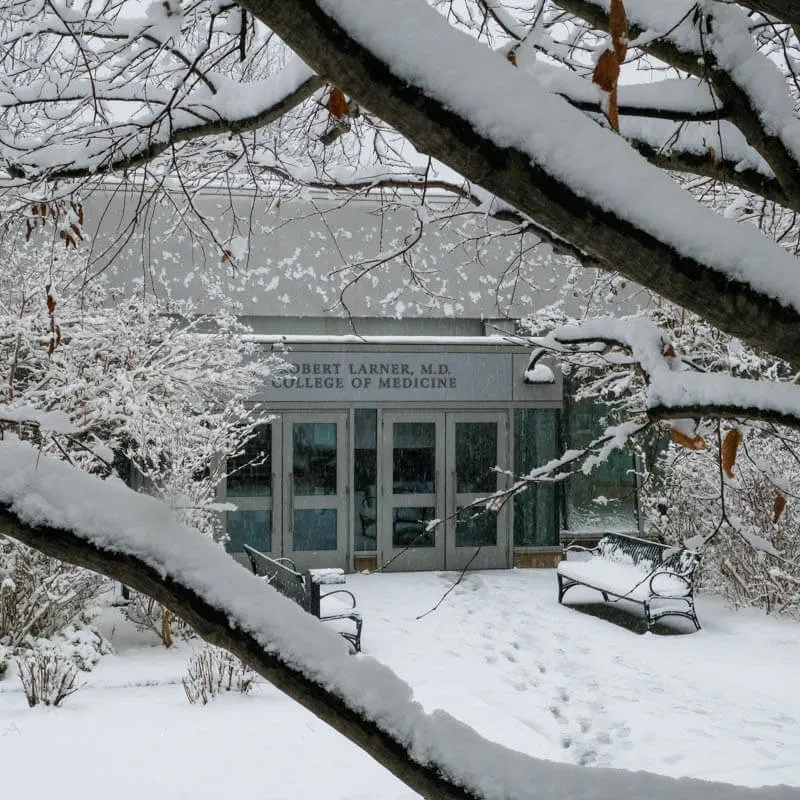 Larner Entrance in winter