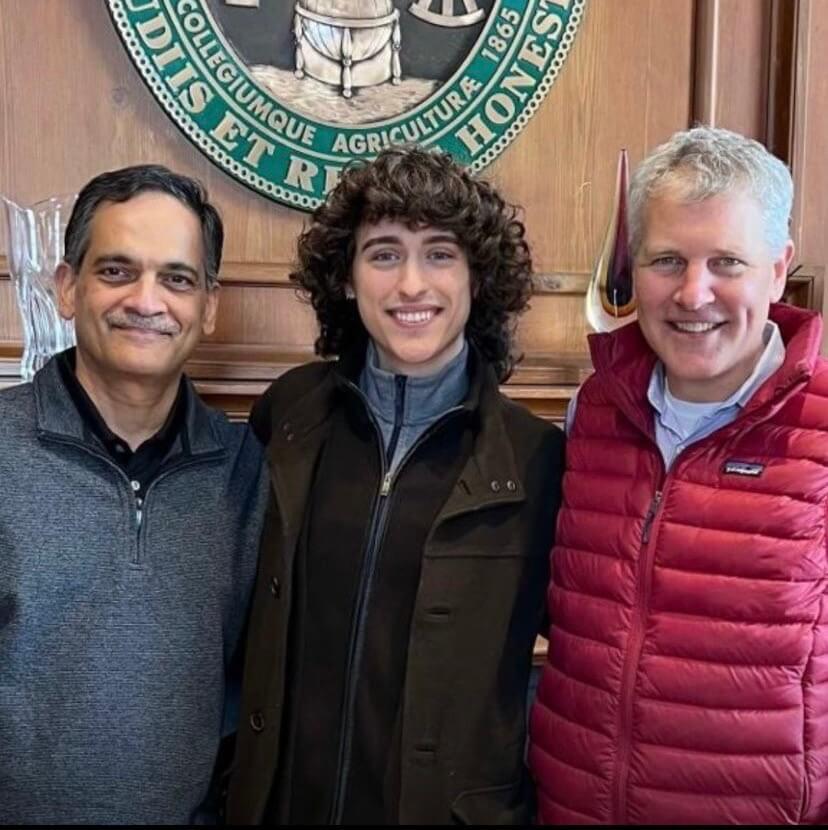 Suresh Garimella, Zane Zupan, and David Jenemann standing together.