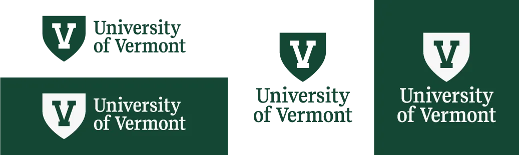 Variations of the UVM logo