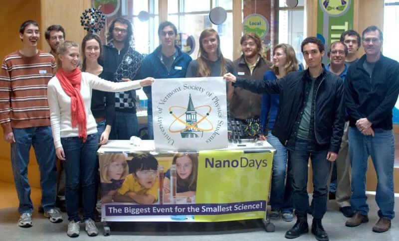 Photo of the UVM Society of Physics Students club