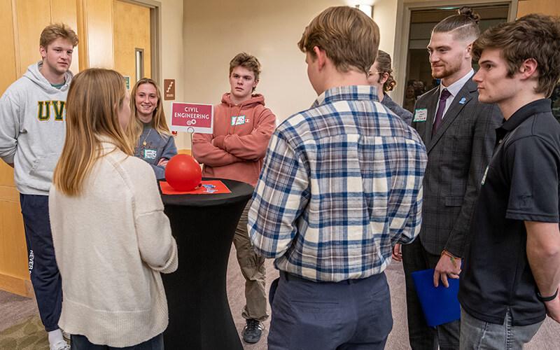 Student and employer engineering networking event