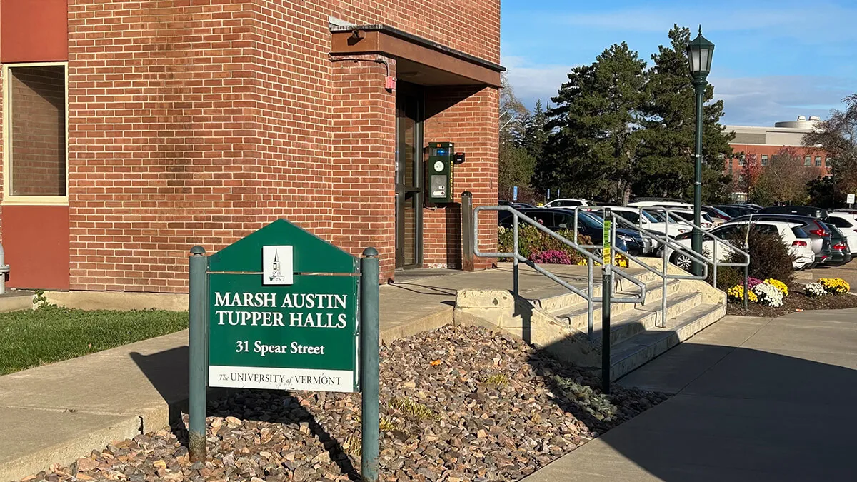 The entrance to Transportation and Parking Services at Marsh Hall