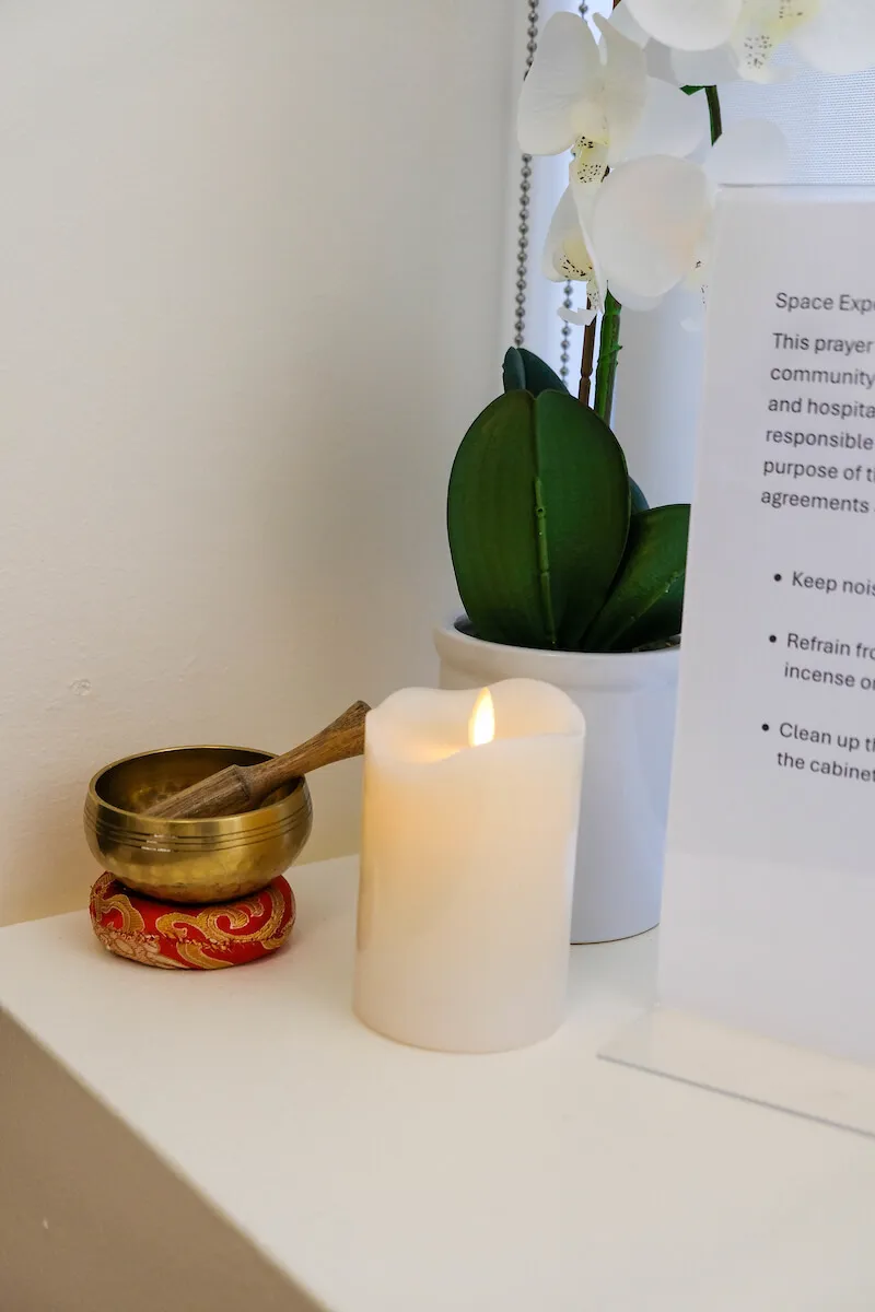 Photo of candle on table