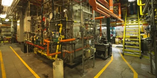 interior of main campus energy plant
