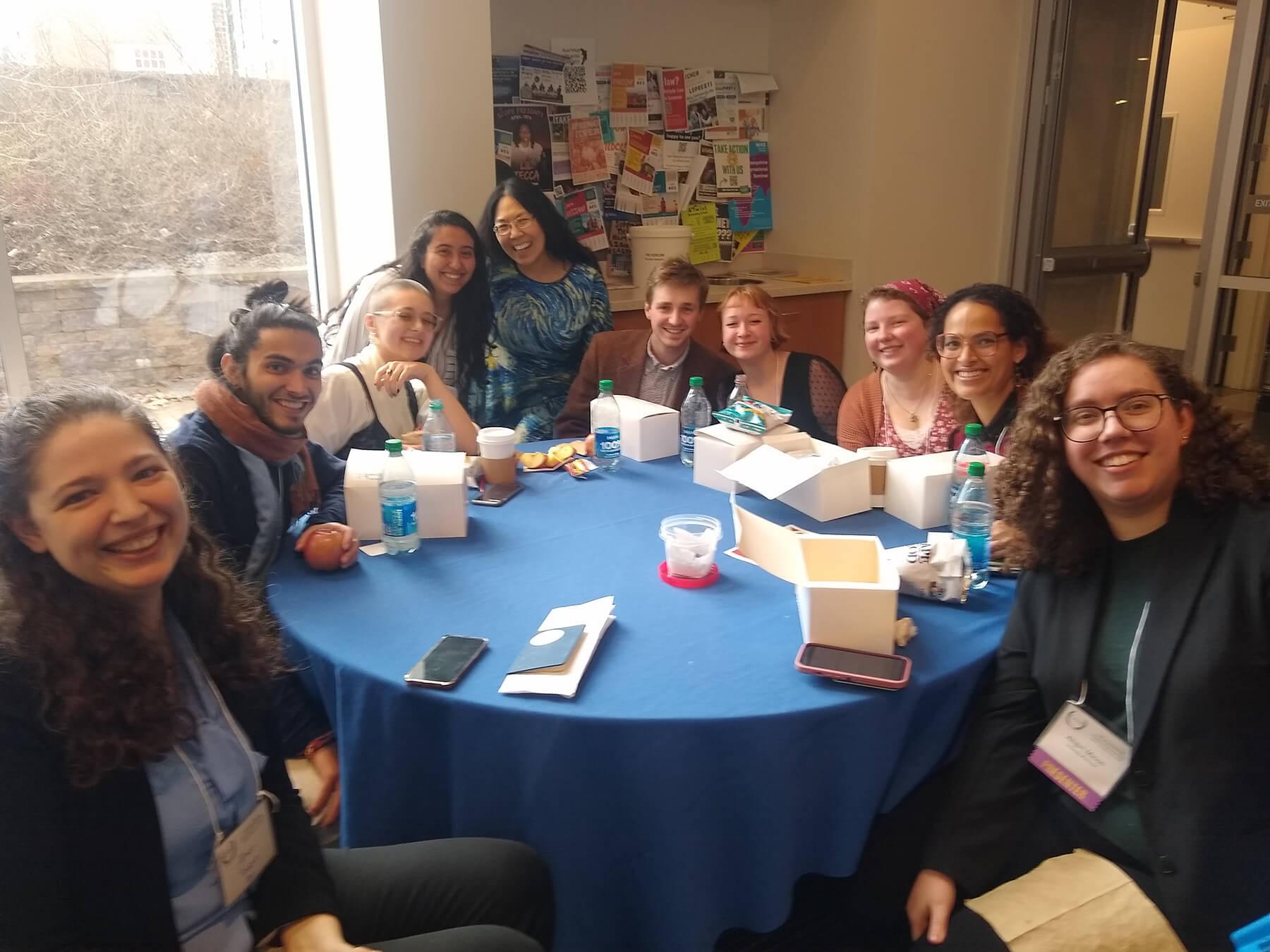 grad students and alumns at the Classical Association of New England 2024 Annual meeting