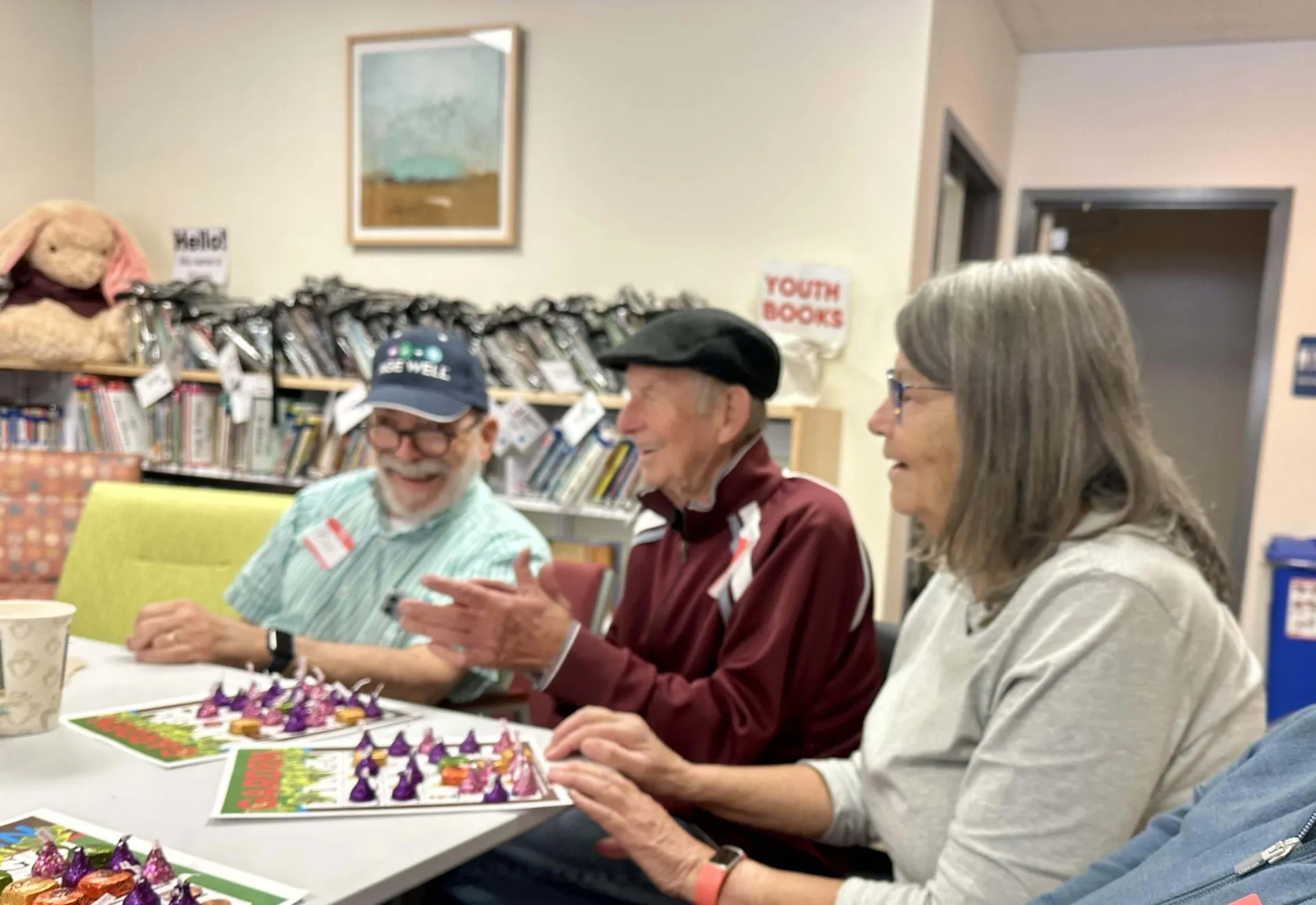 Participants playing BINGO at Memory Cafe