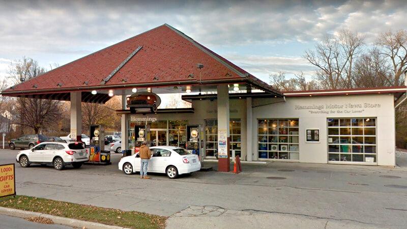 Hemmings gas station and store in Bennington