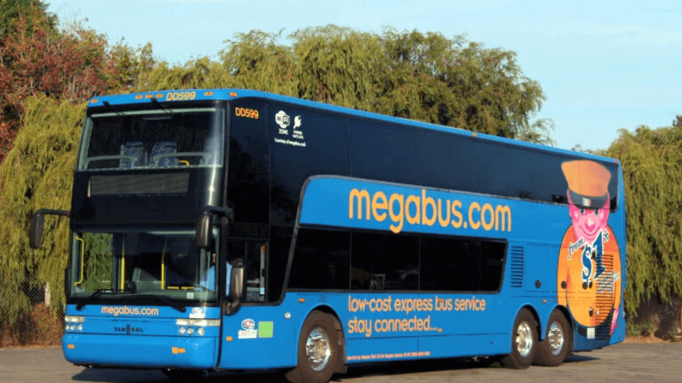 A Megabus coach bus