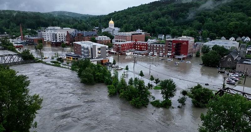 Flooding in Montpelier, Vermont