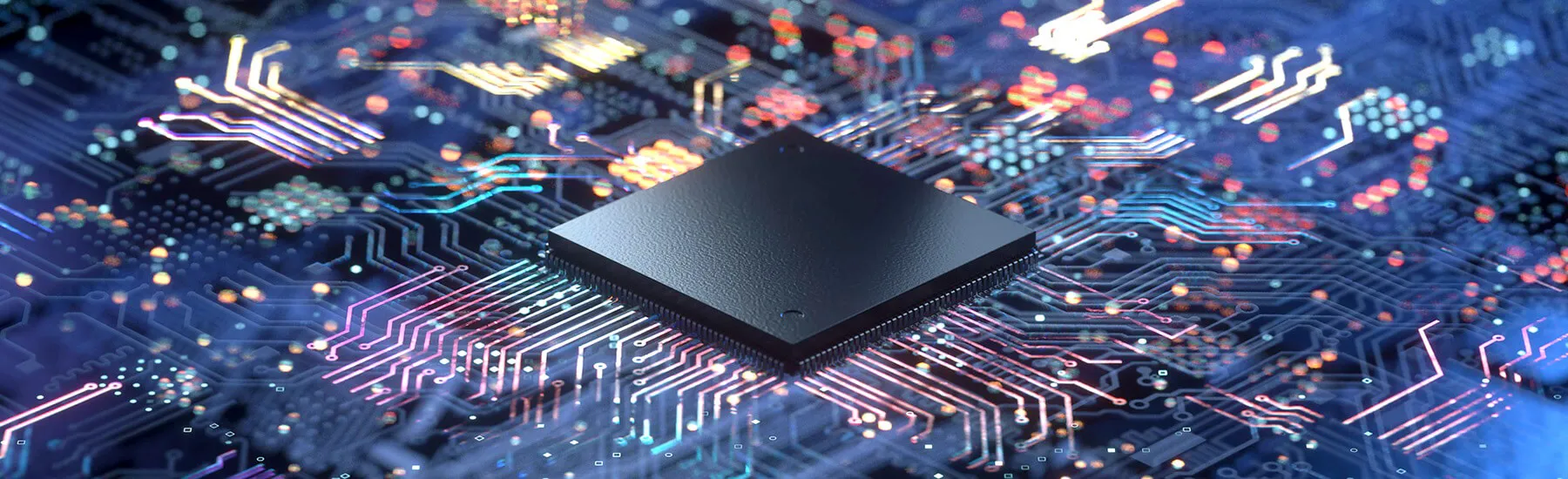 Illustration of a semiconductor chip