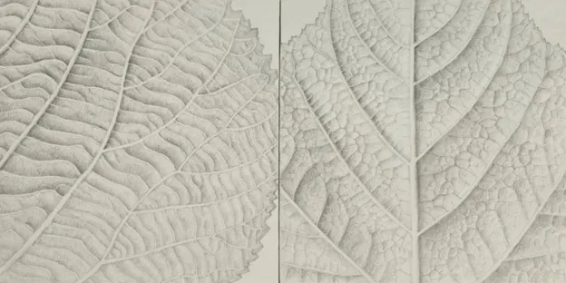 Microscopic samples of leaves