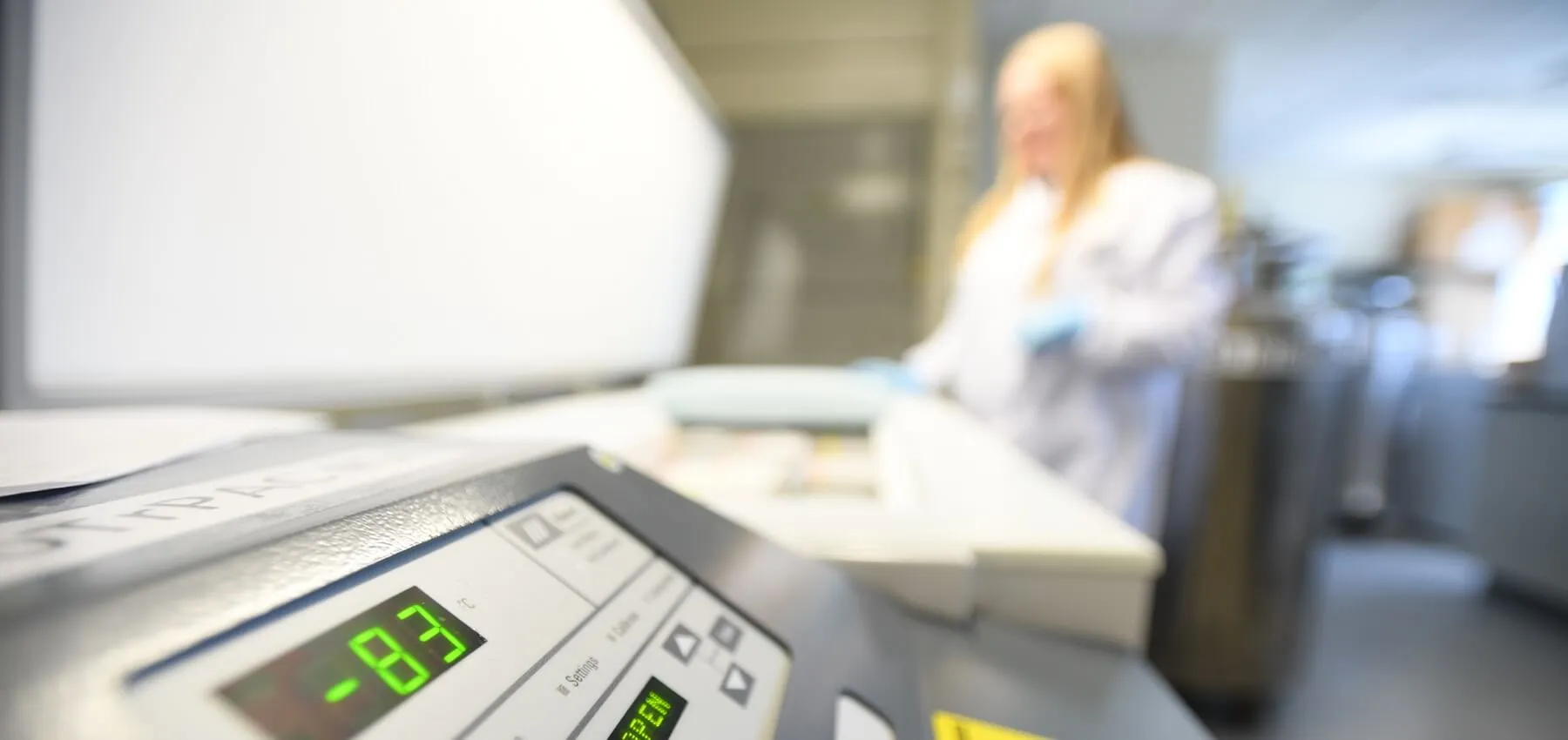 person working in a lab