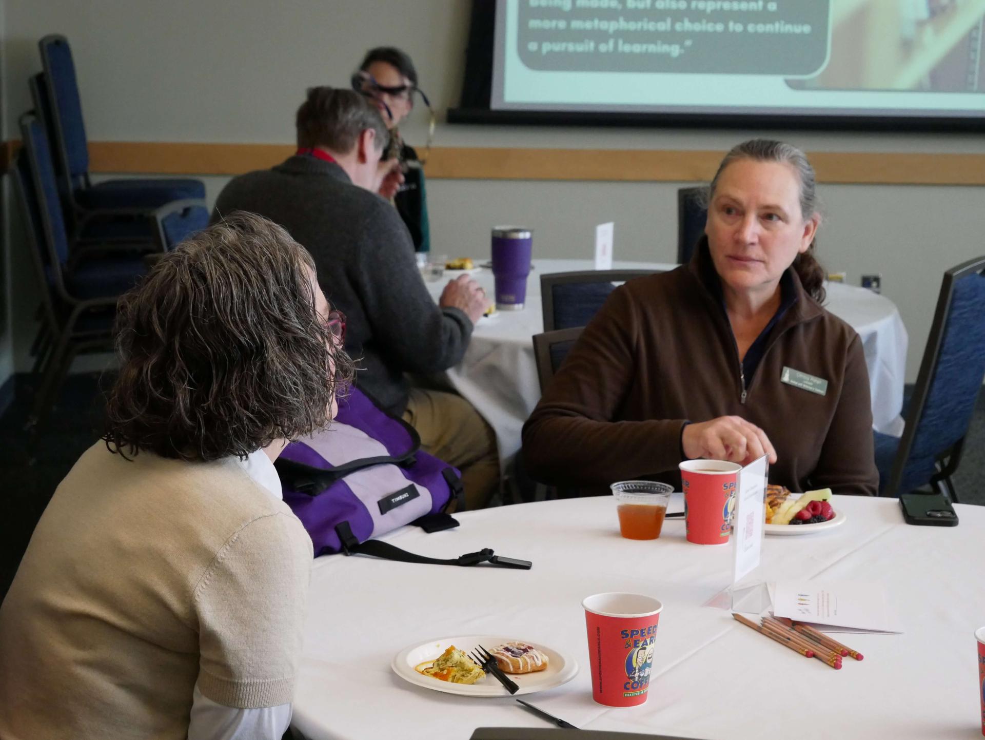 Members of UVM Staff and Faculty celebrate the Career champions Breakfast