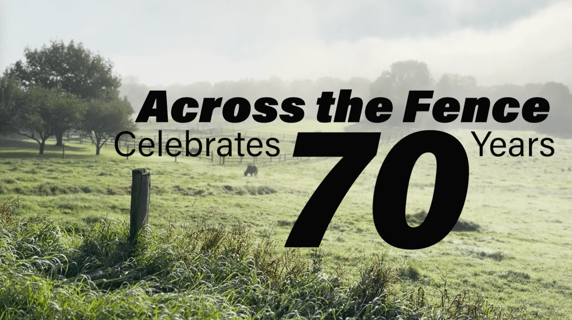 Title Card with Farm Field in the background
