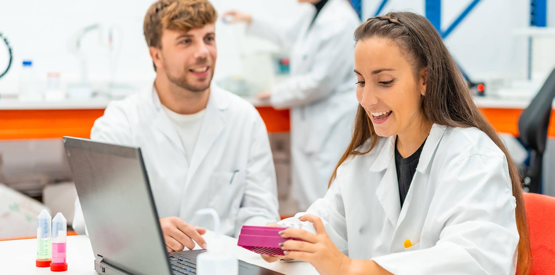 Lab scientists