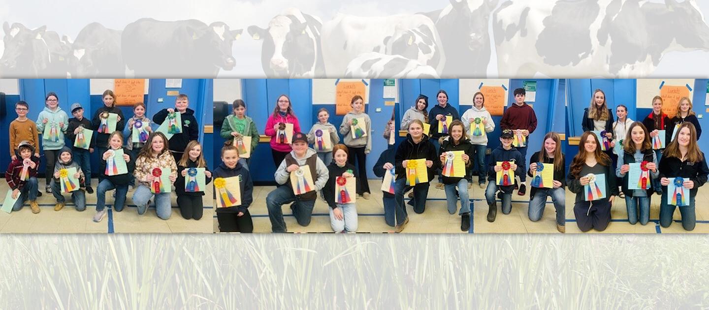 a collage of 4-H competitors