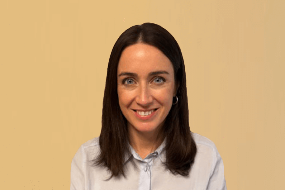 a woman smiling