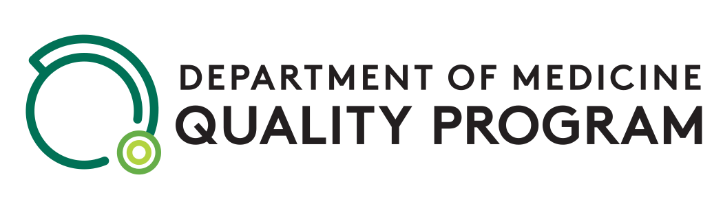 Quality Program logo with stylized stethoscope