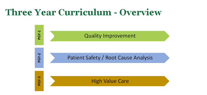 Chart showing QP Curriculum Overview