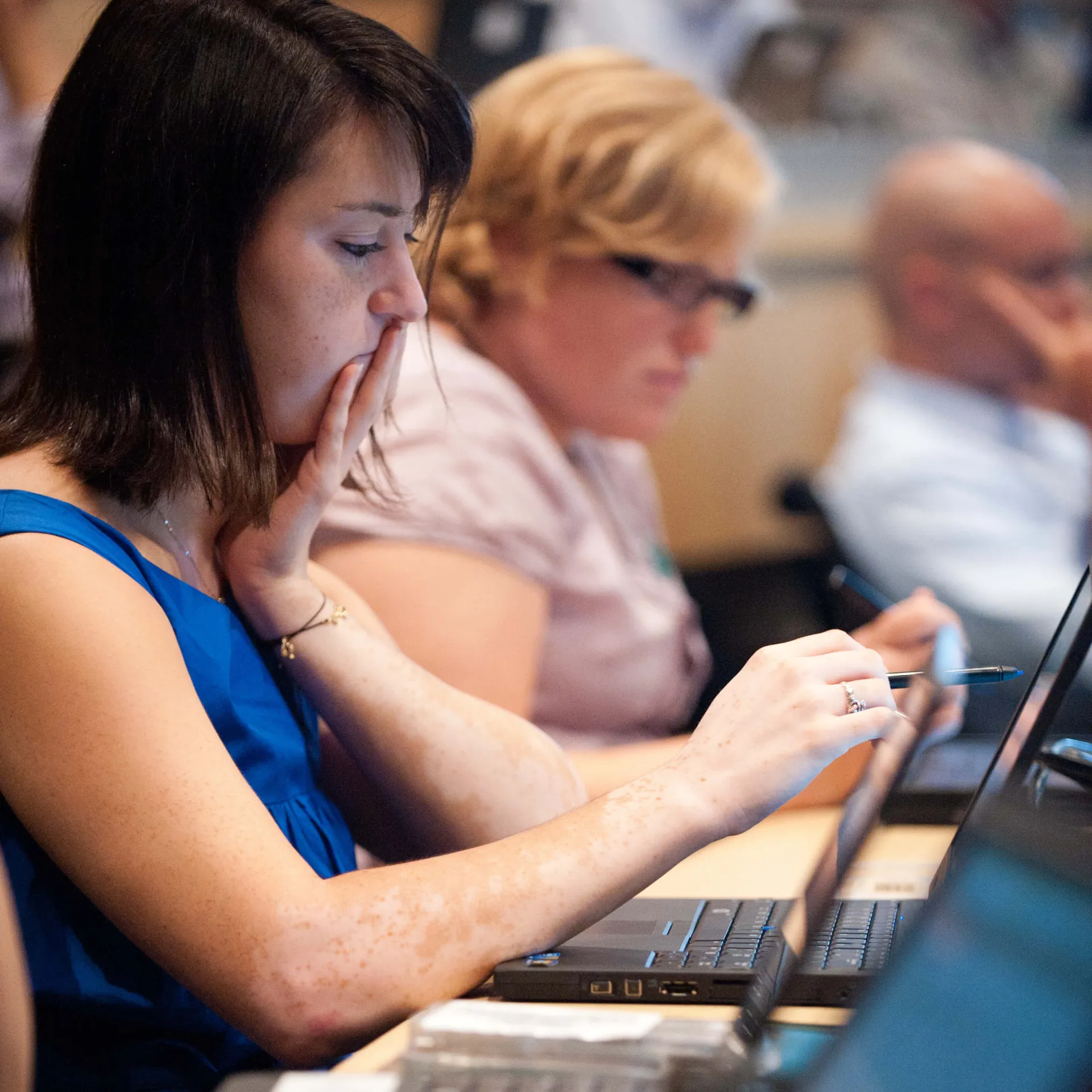 Person working on their computer