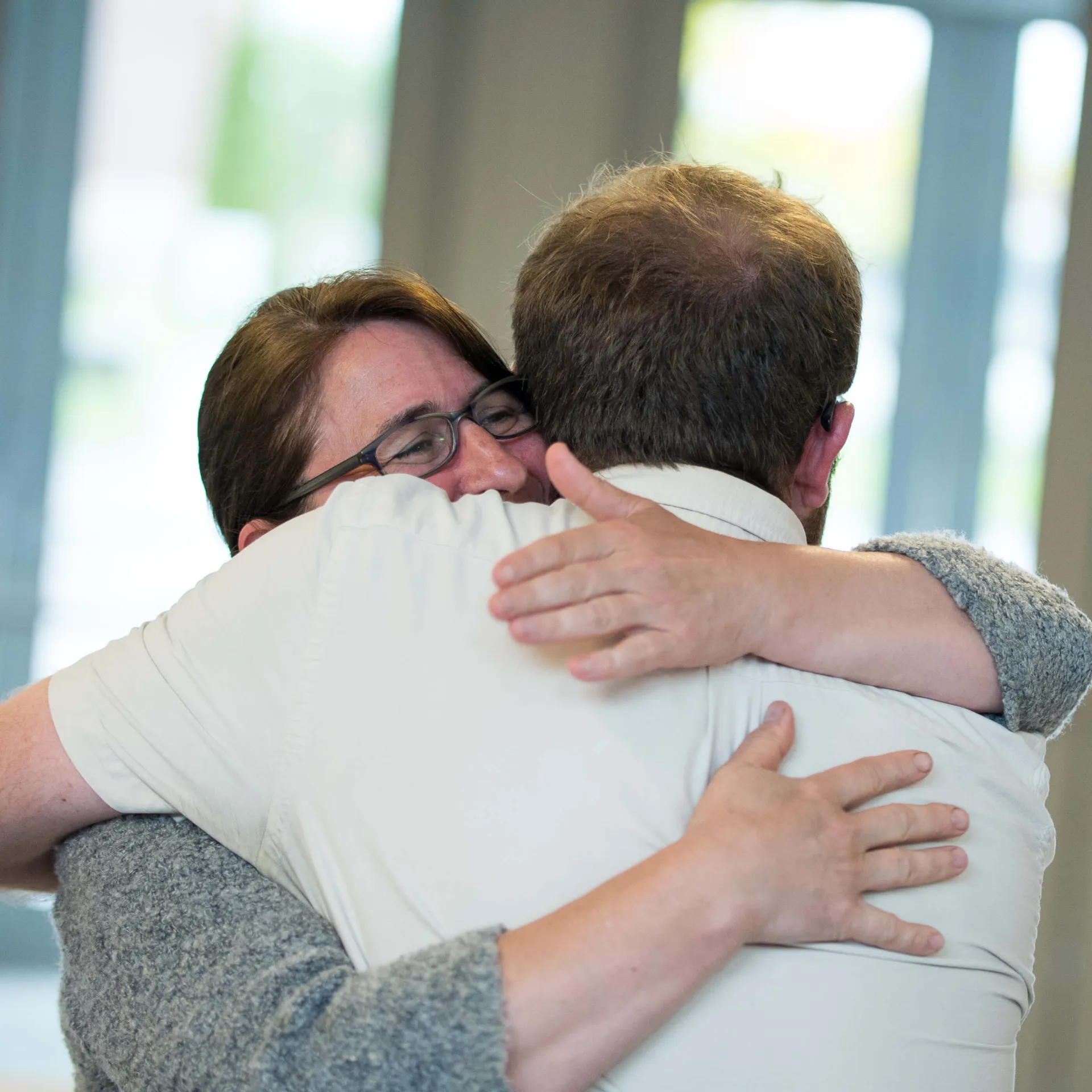 People hugging