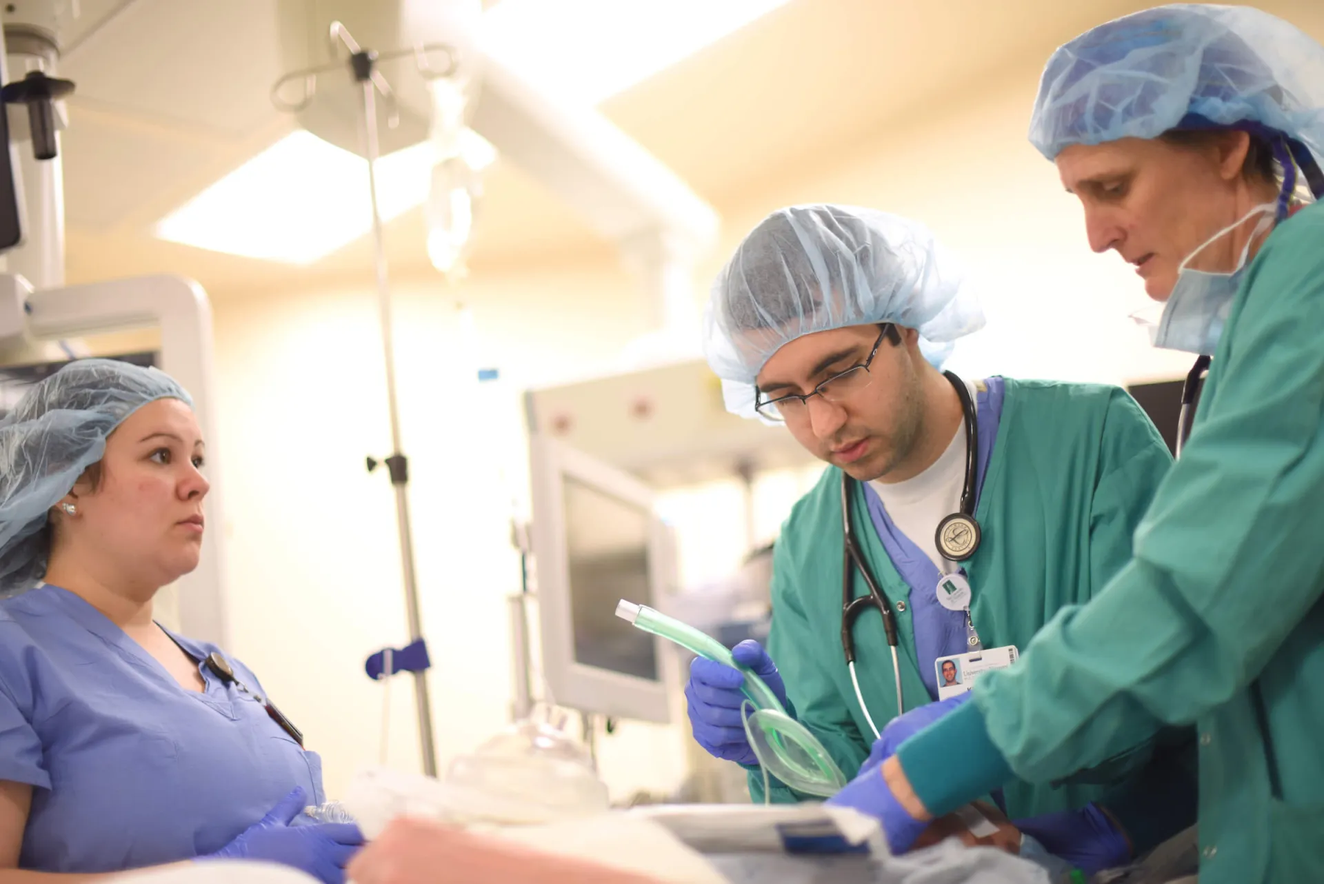 physician examining patient