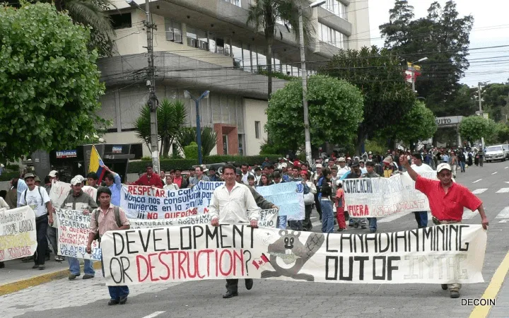 Anti-mining peaceful protests