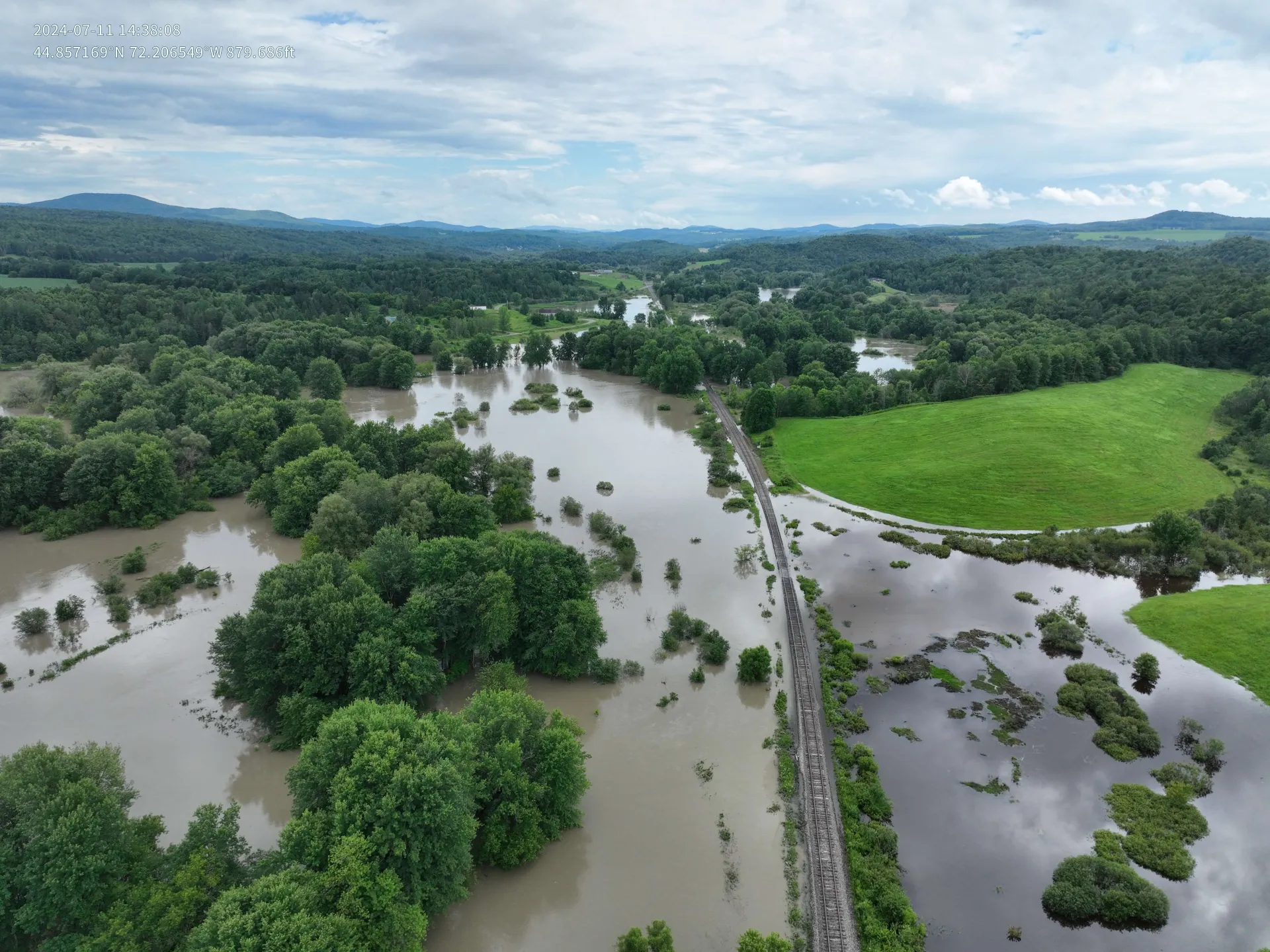 Conventry, VT after July 2024 floods