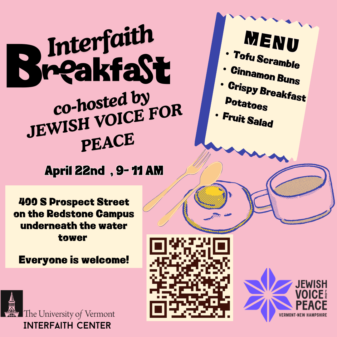 Interfaith Breakfast menu