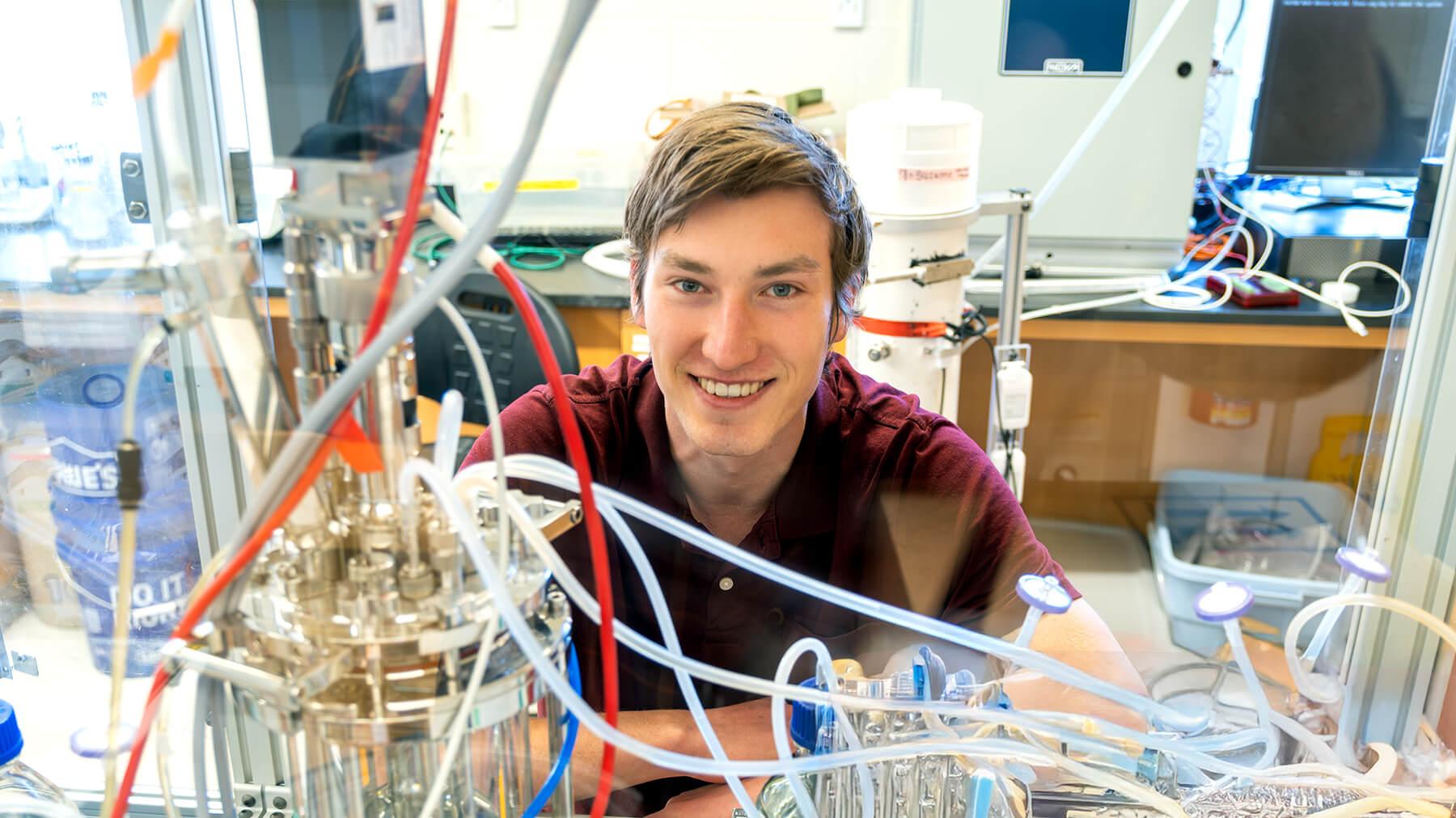 Environmental Engineering senior Jacob McCoy