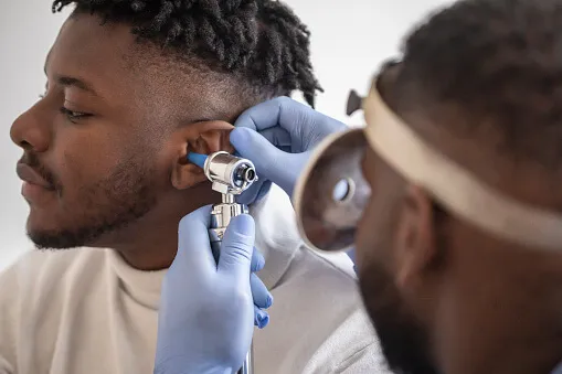 physician examining patient