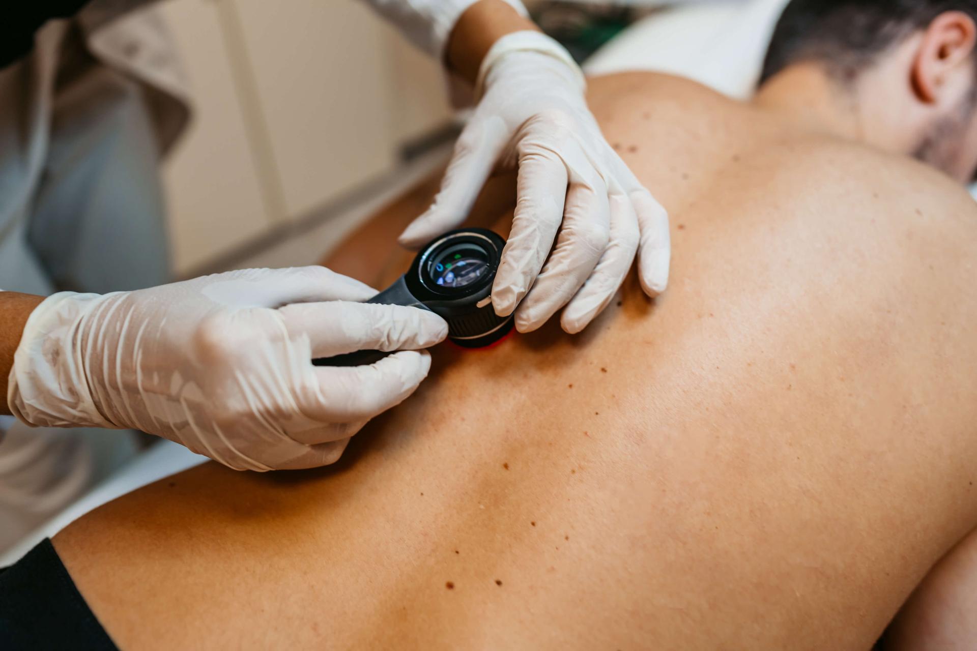 physician examining patient