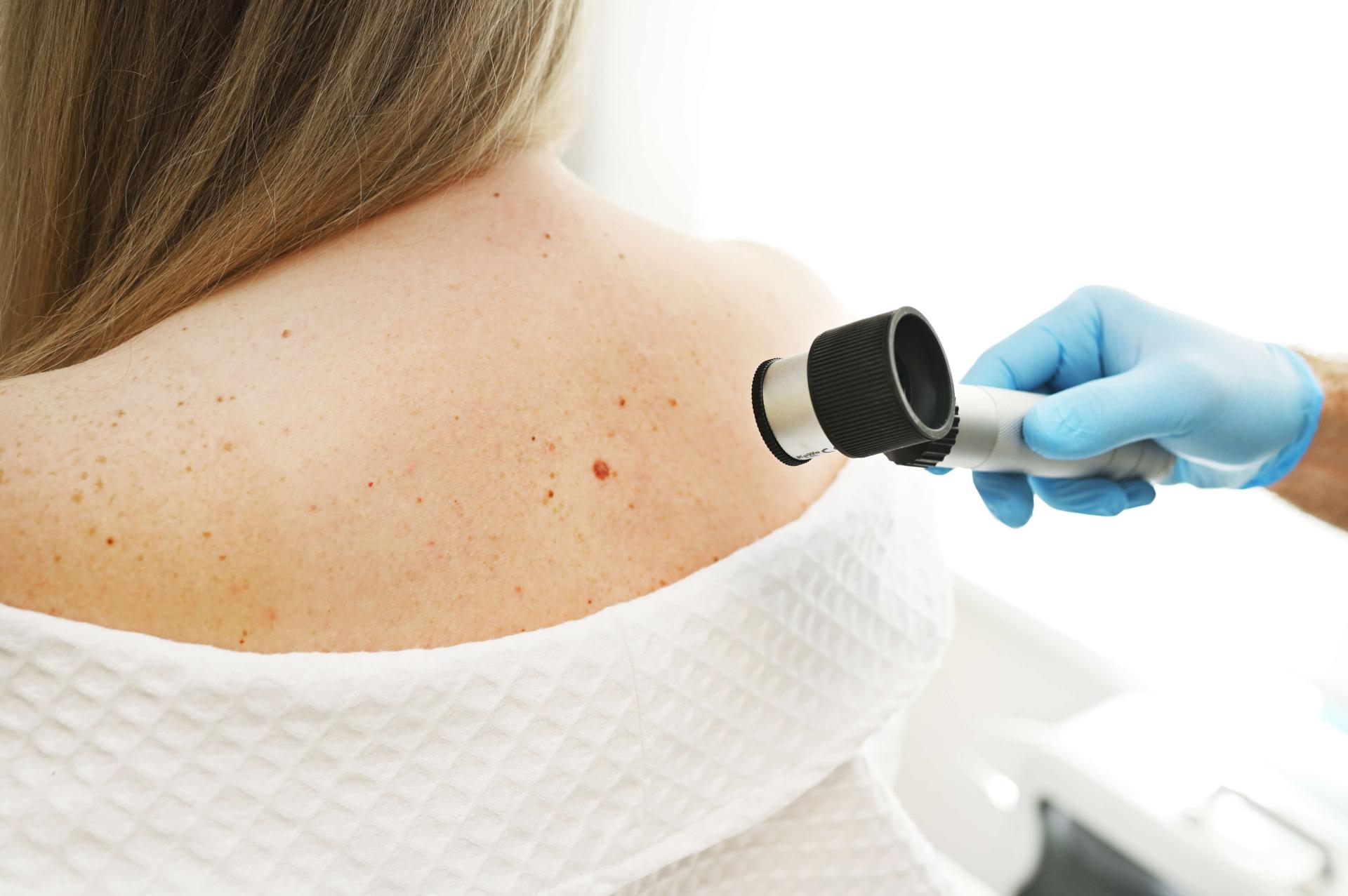 physician examining patient