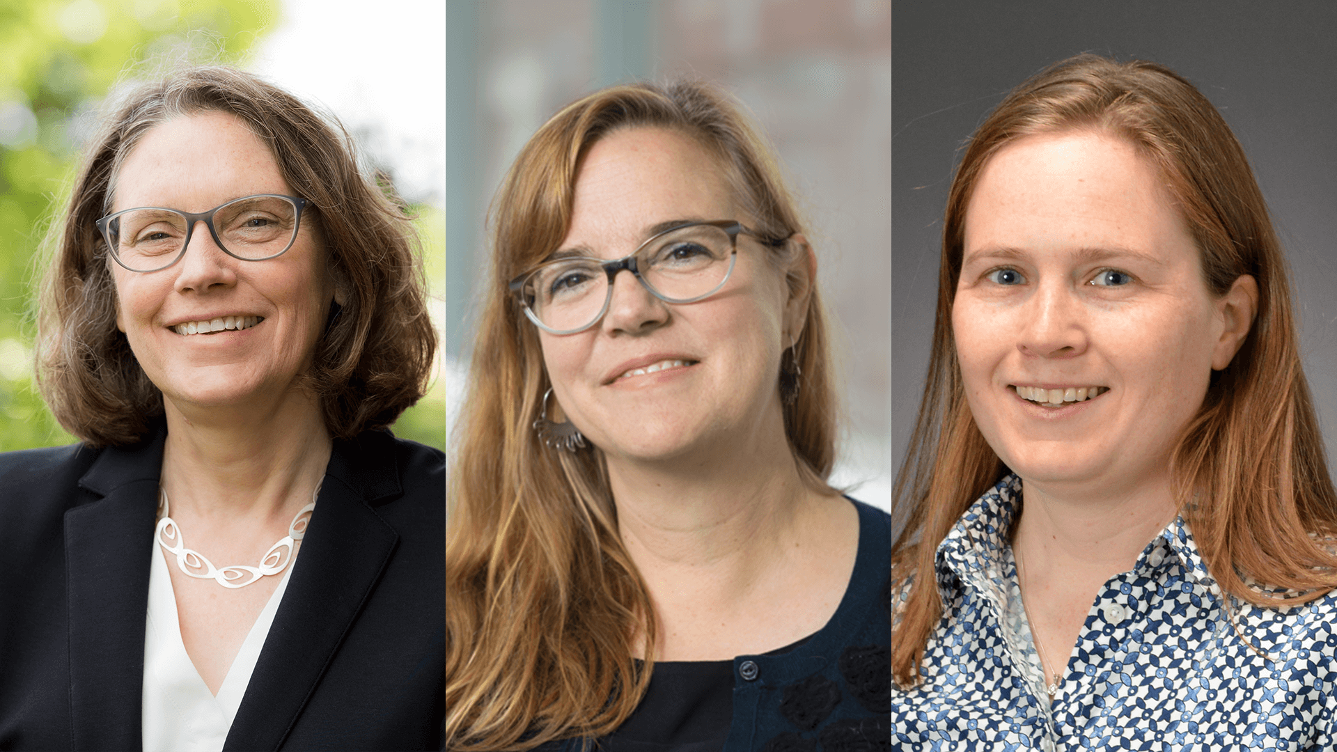 headshots of three women