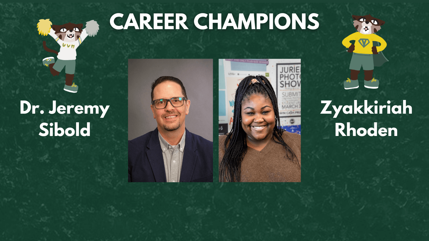 Career Champion Dr. Jeremy Sibold and Zyakkiriah Rhoden