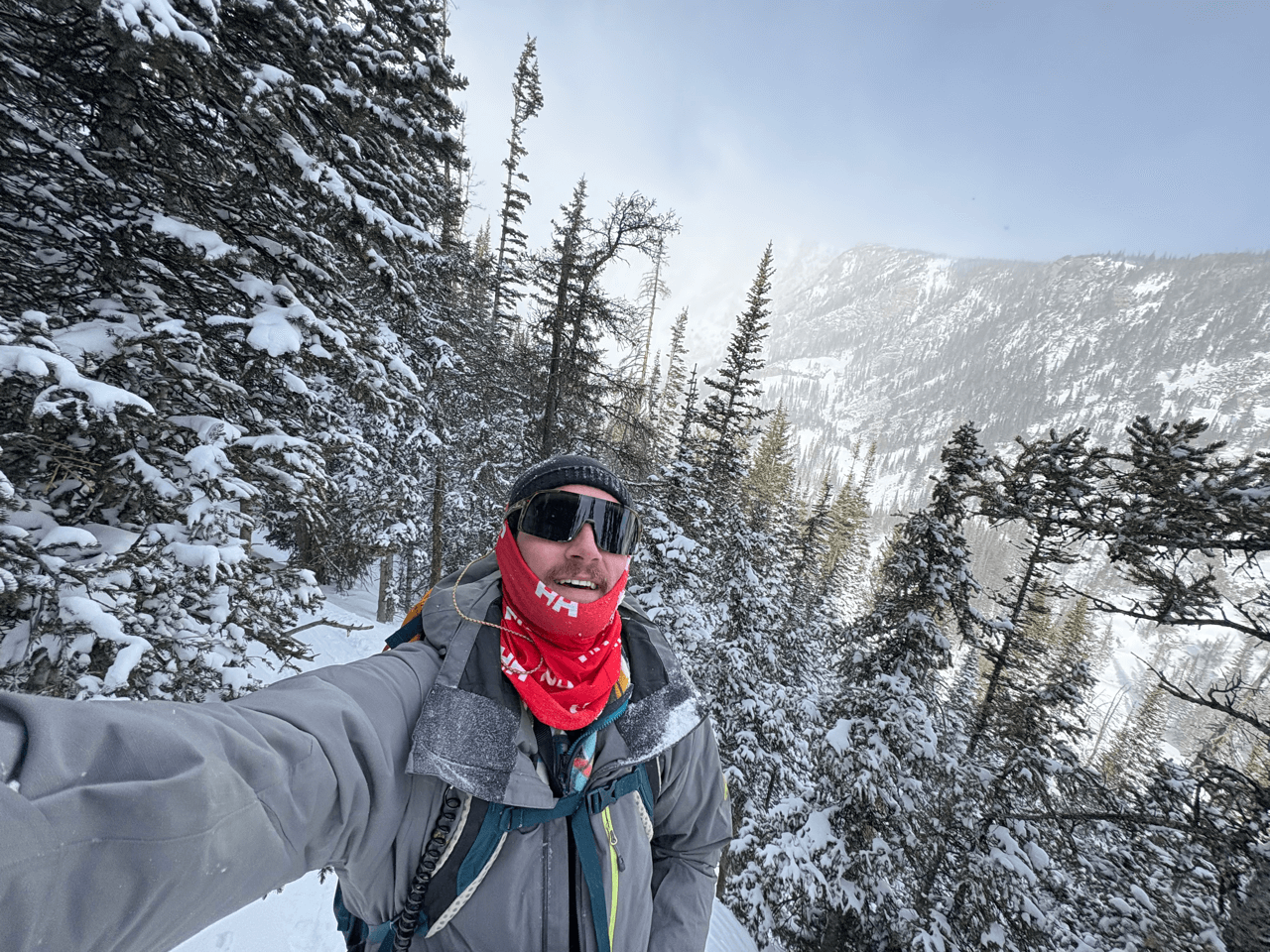 Student skiing