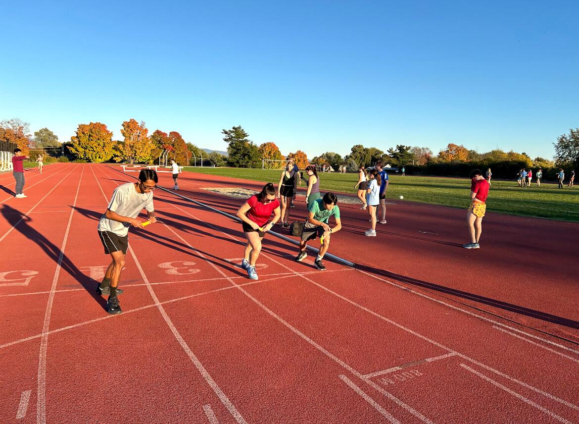 Runners at the start of the race