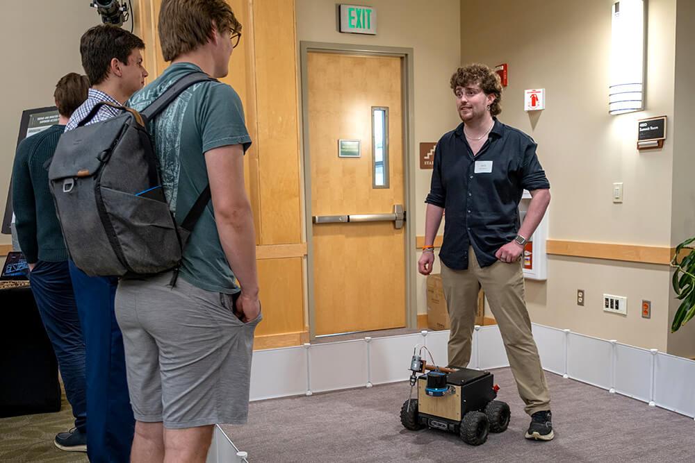 Jack McTasney at the 2025 Engineering Design Night