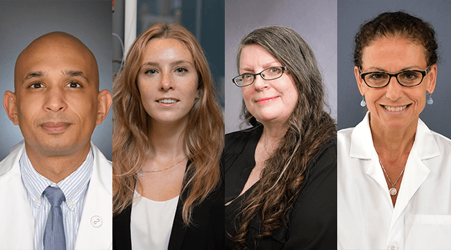 4 headshots of Professionalism Award winners