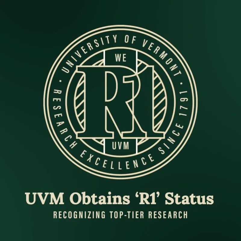 UVM Obtains 'R1' Status Badge