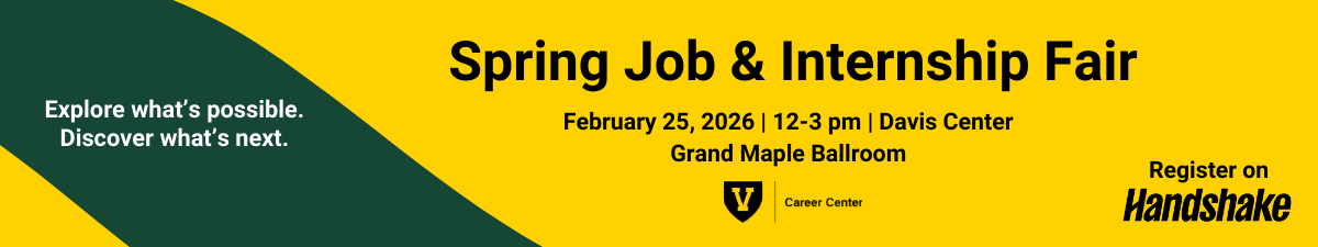 Spring Job and Internship Fair 2026 Banner