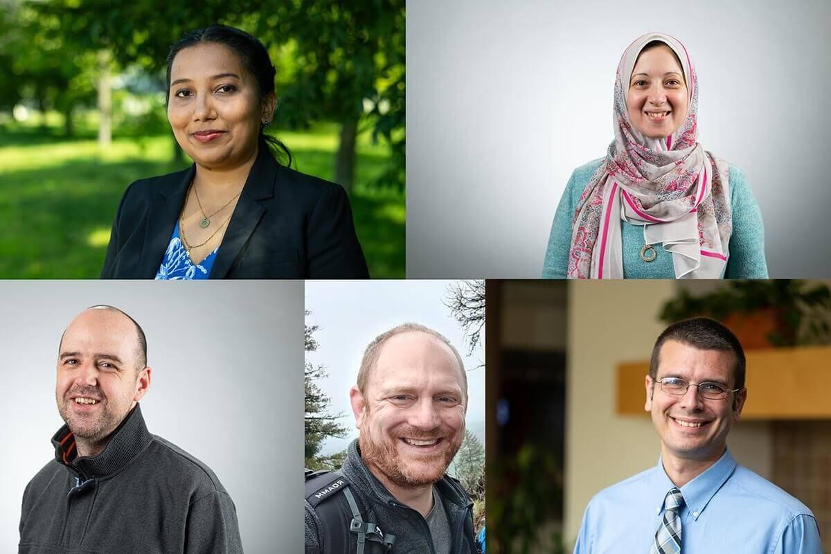 headshots of 5 people