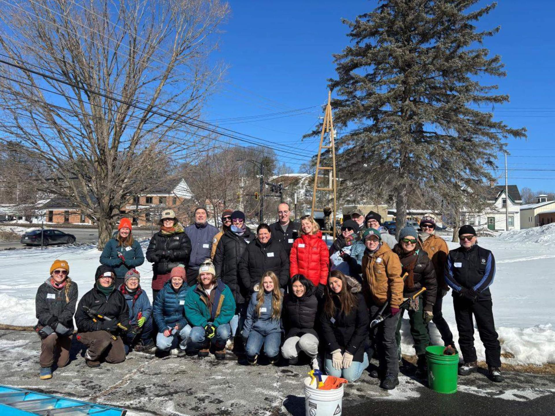large group of people outdoors