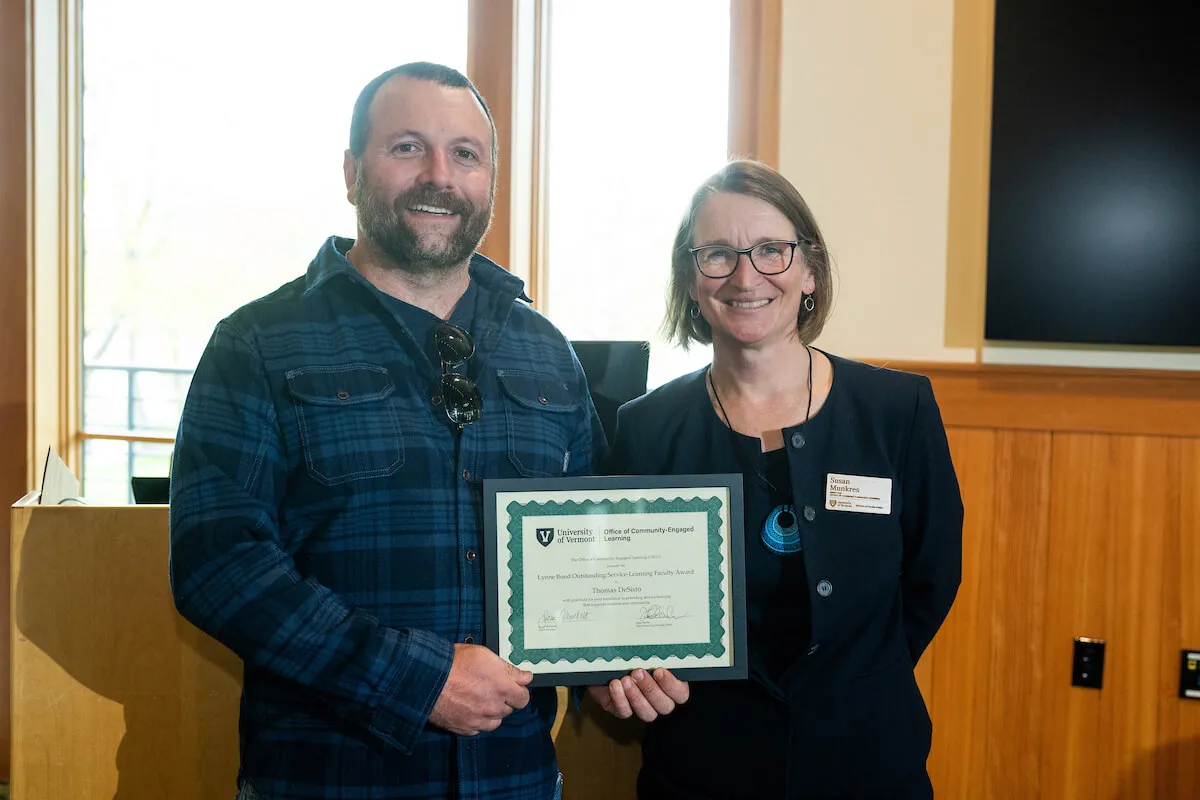 Thomas DeSisto winning his CELO award