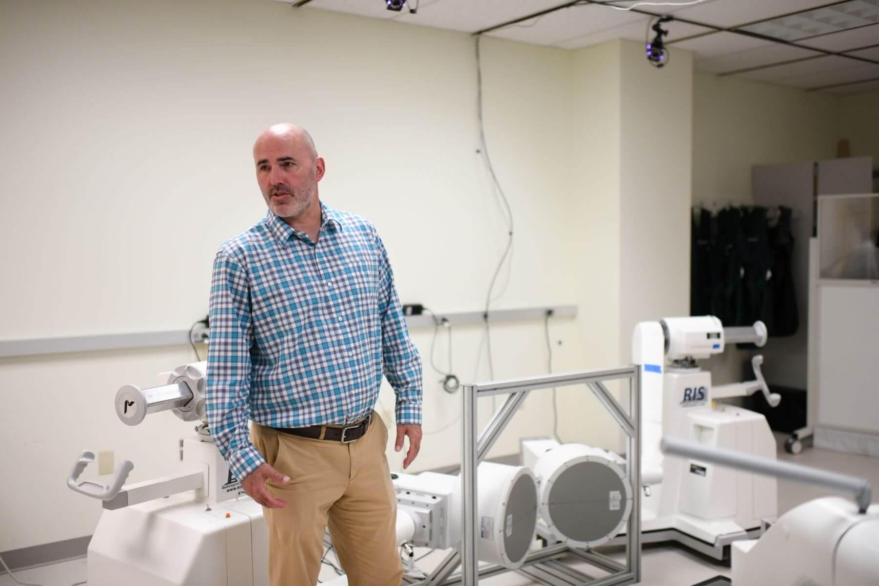 Man standing in lab
